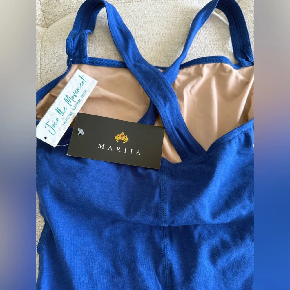 NWT MARIIA CROWN Biketard MEO66 size S  in Navy - Picture 5 of 7